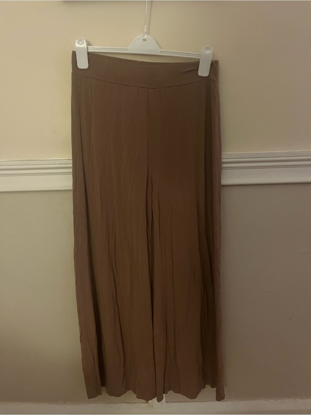 Soft Brown Wide Leg Yoga Pants